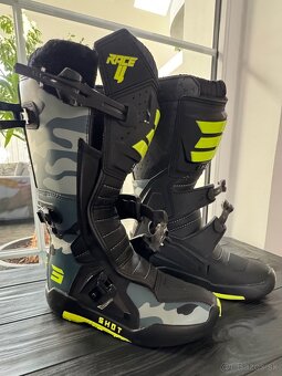 Vysoké čižmy na motocykel Shot Race 4 camo, ako nové, záruka - 2
