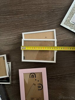 9ks fotoram, fotoramcek, ram na fotky rozne velkosti 9x13, 1 - 2