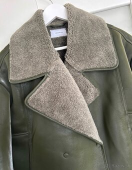Khaki kožúšok, bunda veľ.M - 2