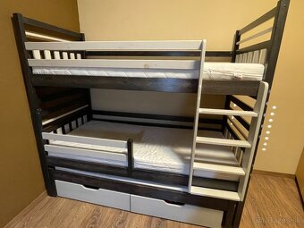 Detská poschodová posteľ s prístelkou - 2