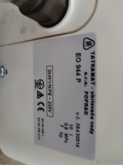 Ohrievač vody Tatramat - 2