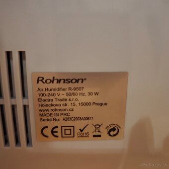 REZERVOVANÉ: Hybridný zvlhčovač vzduchu Rohnson R-9507 - 2