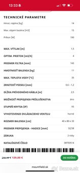 PIESKOVÁ FILTRÁCIA SWING PLUS 14 - 2