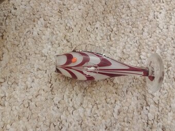 Sklené gýčové ryby vázy - 2