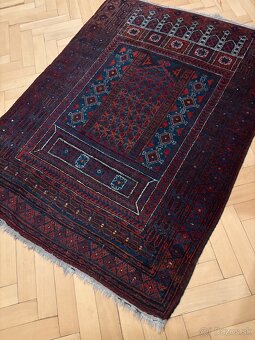 Starožitný ručne viazaný koberec Balutch, 150x107cm - 2