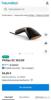 Ručný naparovač Philips GC362/80 - 2