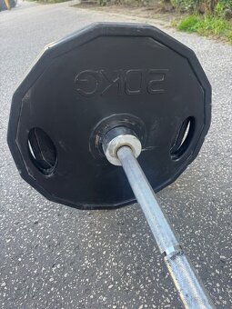 Olympijská tyč so závažím spolu 105kg - 2
