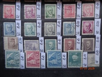 Poštové známky - ČESKOSLOVENSKO - 20 FOTO - 2