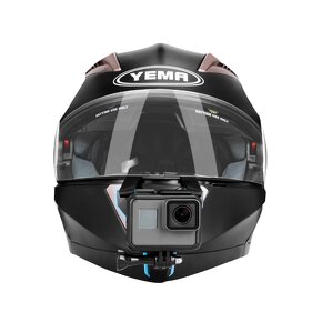 Držiak kamery Gopro na moto prilbu - helmet strap mount - 2