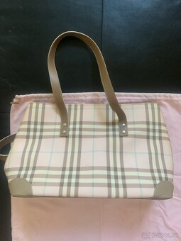 Kabelka, Burberry, púdrovo ružová a béžová - 2