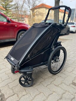 Cyklovozík Thule Chariot Sport 1 Black + bike set + kočíkový - 2