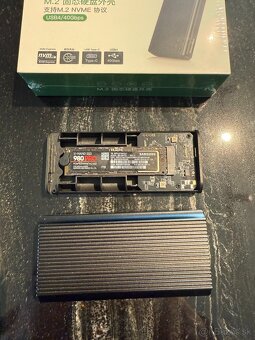 M.2 SSD Enclosure USB 4.0 Type-C 40 Gbps – nový, zabalený - 2