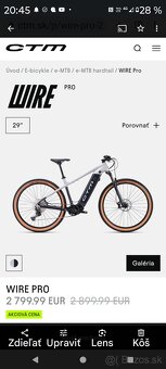elektrobicykel CTM Wire PRO velkosť L - 2