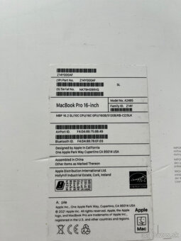 Macbook Pro 16 M1 - 2