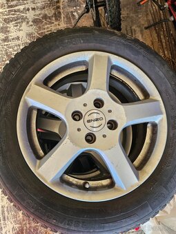 ZIMNE PNEU 185/65 R15 MICHELIN +HLINÍKOVÉ DISKY - 2