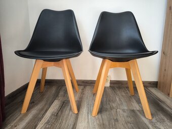 Stoličky bukový masív/plast - škandinávsky dizajn - 2