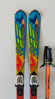 LYŽE NORDICA FIREARROW JR 130CM + LYŽIARKY TECNICA 37,5EUR - 2