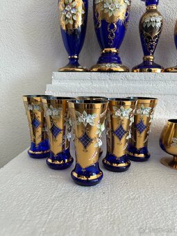 Borske novovorske modre sklo vysoky smalt - 2