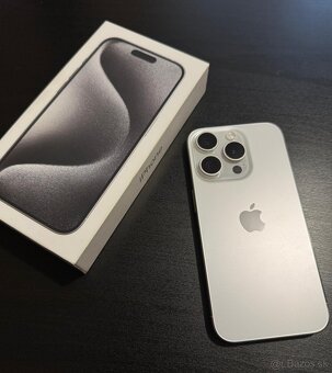 iPhone 15 Pro, White Titanium / Biely - 2