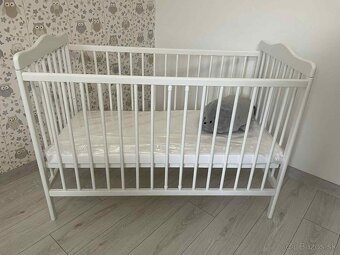 Drevená detská postieľka 120x60 cm - 2