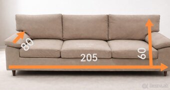 Pohovka s taburetkou - 2