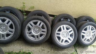 Original disky Volkswagen 5x100 R16 cierne a strieborne - 2