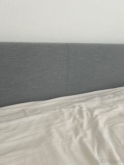 Čalúnený rám postele IKEA SLATTUM S MATRACOM - 2