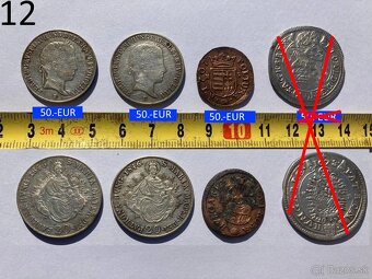 Plaketa a mince staré 1600 - 1700 - 1800 - 2