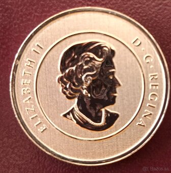 Strieborná minca Canada 20 dolárov. - 2