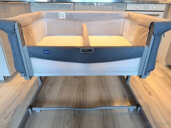 CHICCO Postieľka Next2Me Twins pre dvojičky - Magnet Grey - 2