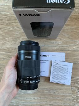 Objektív Canon 55-250 4-5.6 ako nový - 2
