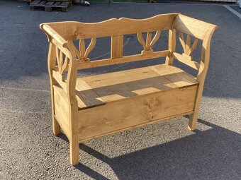 ľudová smreková lavica - lavička 120cm - 2