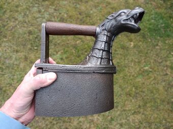 Orig. vzácná atypická žehlička DRAK - do sbírky, muzea - 2