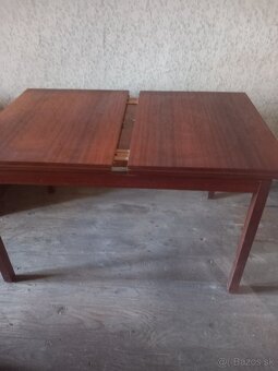 retro rozkladací stol, plus konferenčný stolík - 2