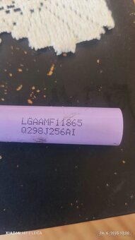 Predám Li-ion batérie LG 18650 – model LG AAMF11865 - 2