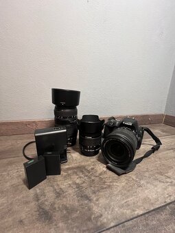 Canon EOS 200D + 3 objektívy + 2 batérie + nabíjačka - 2