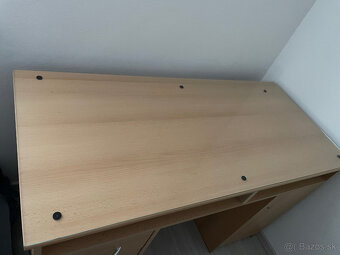 Pracovný písací stôl + sklo - 2