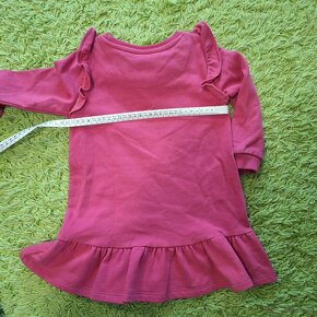 Zateplené dievčenské šaty F and F, 3 - 4 r. - 2