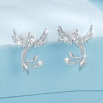 náušnice fenix - 2