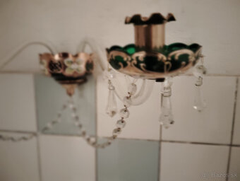 Nastena lampa.Borske sklo. - 2