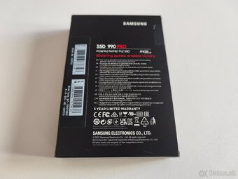 Samsung 990 PRO 2TB, M.2 2280, NVMe v záruke - 2