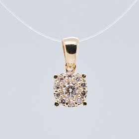 Diamantový náhrdelník 0.13 karátov - 2