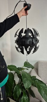 Predám dizajnovú závesnú lampu – moderný čierny matný vzhľad - 2