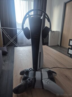 PlayStation 5 set - konzola, 3 ovládače, headset, hry - všet - 2