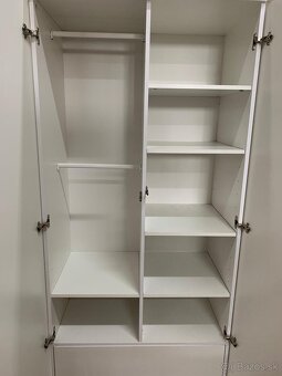 Šatníková skriňa do detskej izby TOTEME - Botanic - biela - 2