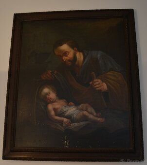 Obraz svätý Jozef s Ježiškom (18.-19. storočie) - 2