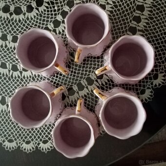 šálky Chodov ružový porcelán - 2