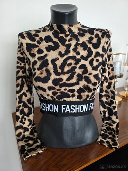 Leopardi crop top - 2