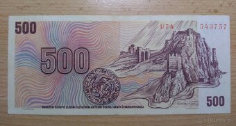 500Kčs bankovka rok 1973 - 2