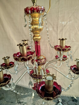 Luster 9 ramenny Novoborske sklo. - 2